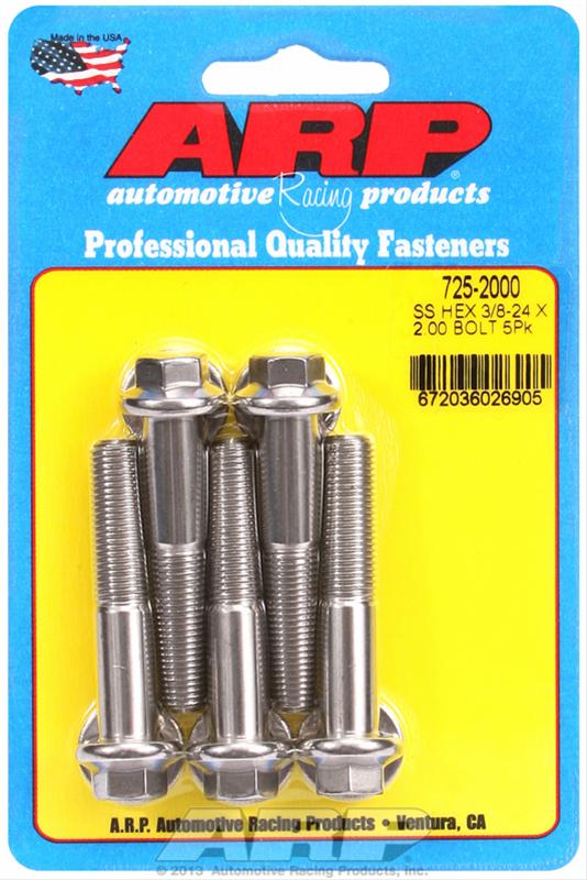 ARP ARP 3/8"-24 x 2.000 hex 7/16 wrenching SS bolts (725-2000) SR