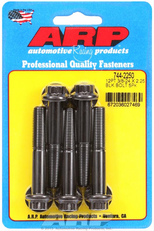 ARP ARP 3/8"-24 x 2.250 12pt 7/16 wrenching black oxide bolts (744-2250) SR