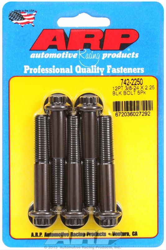 ARP ARP 3/8"-24 x 2.250 12pt black oxide bolts (742-2250) SR