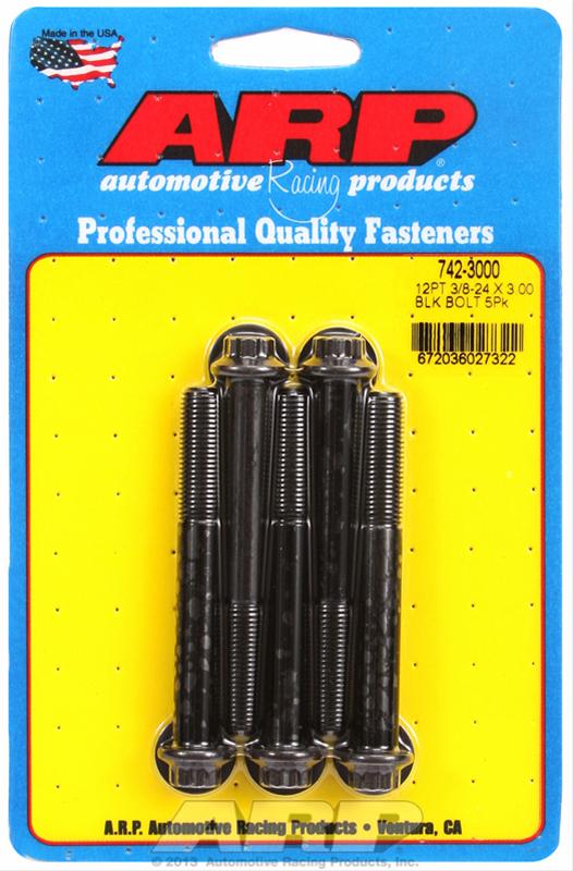 ARP ARP 3/8"-24 x 3.000 12pt black oxide bolts (742-3000) SR