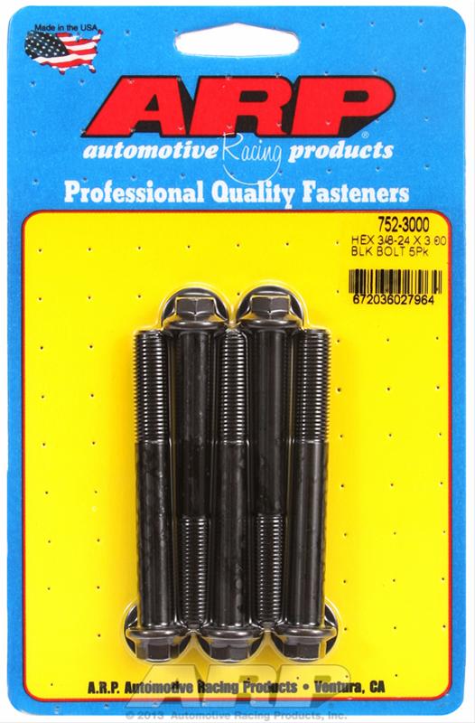 ARP ARP 3/8"-24 x 3.000 hex black oxide bolts (752-3000) SR