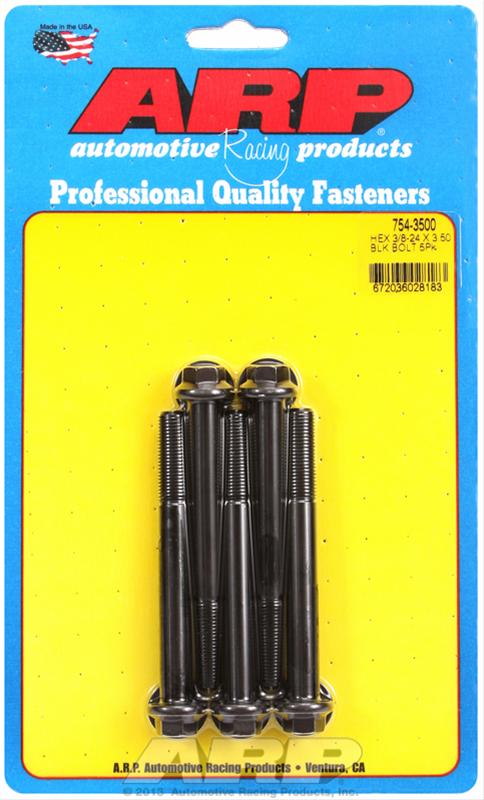 ARP ARP 3/8"-24 x 3.500 hex 7/16 wrenching black oxide bolts (754-3500) SR