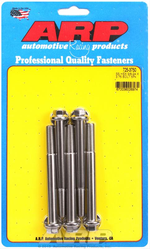 ARP ARP 3/8"-24 x 3.750 hex 7/16 wrenching SS bolts (725-3750) SR
