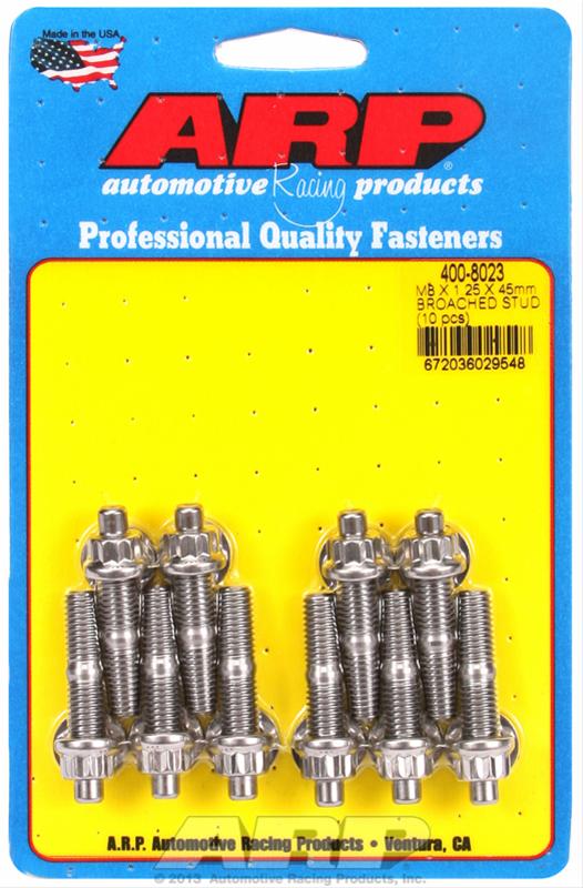 ARP ARP 4G63T Exhaust Manifold Stud Kit M8 X 1.25 X 45mm - 10pcs (400-8023) SR