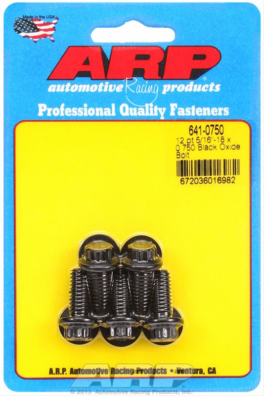 ARP ARP 5/16"-18 x 0.750 12pt black oxide bolts (641-0750) SR