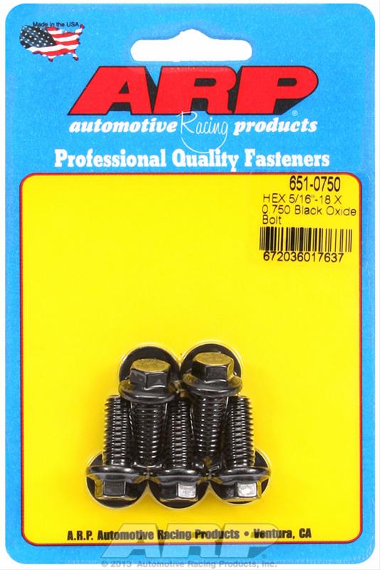 ARP ARP 5/16"-18 X 0.750 hex black oxide bolts (651-0750) SR