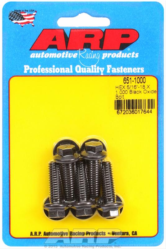 ARP ARP 5/16"-18 X 1.000 hex black oxide bolts (651-1000) SR