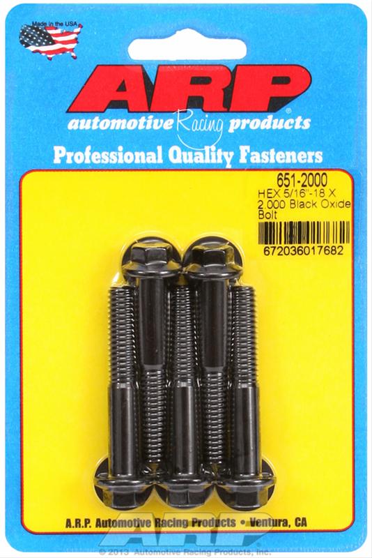 ARP ARP 5/16"-18 X 2.000 hex black oxide bolts (651-2000) SR
