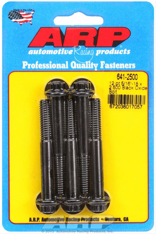 ARP ARP 5/16"-18 x 2.500 12pt black oxide bolts (641-2500) SR