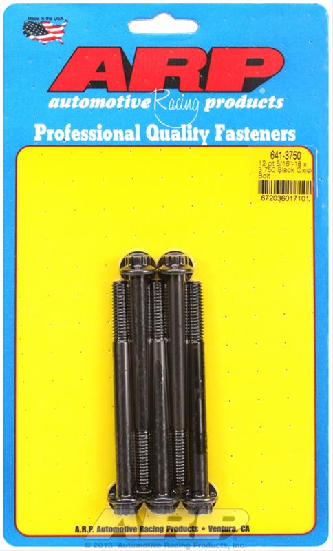ARP ARP 5/16"-18 x 3.750 12pt black oxide bolts (641-3750) SR