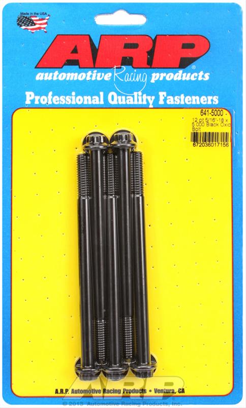 ARP ARP 5/16"-18 x 5.000 12pt black oxide bolts (641-5000) SR