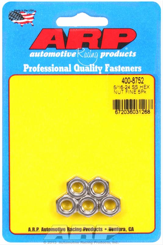 ARP ARP 5/16"-24 SS fine hex nut kit (400-8752) SR