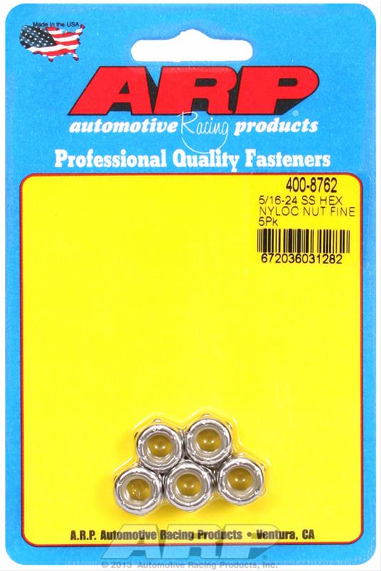 ARP ARP 5/16"-24 SS fine nyloc hex nut kit (400-8762) SR