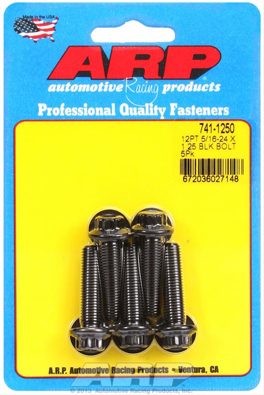 ARP ARP 5/16"-24 x 1.250 12pt black oxide bolts (741-1250) SR