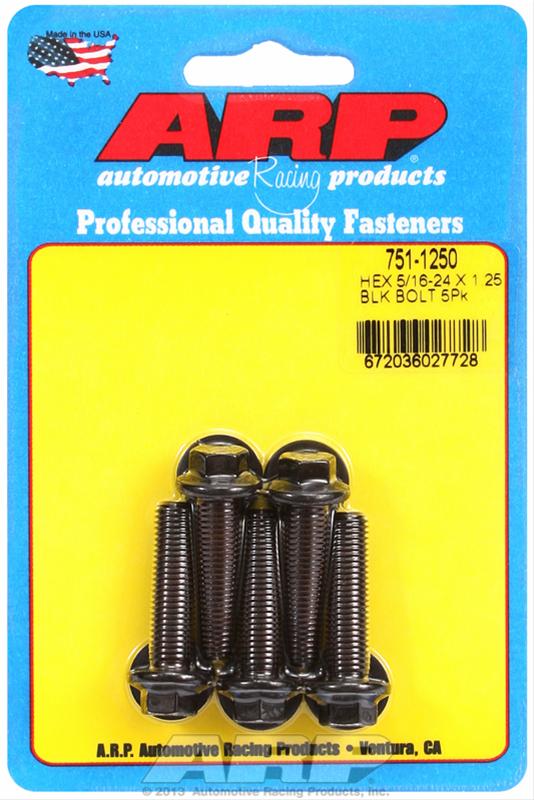 ARP ARP 5/16"-24 x 1.250 hex black oxide bolts (751-1250) SR