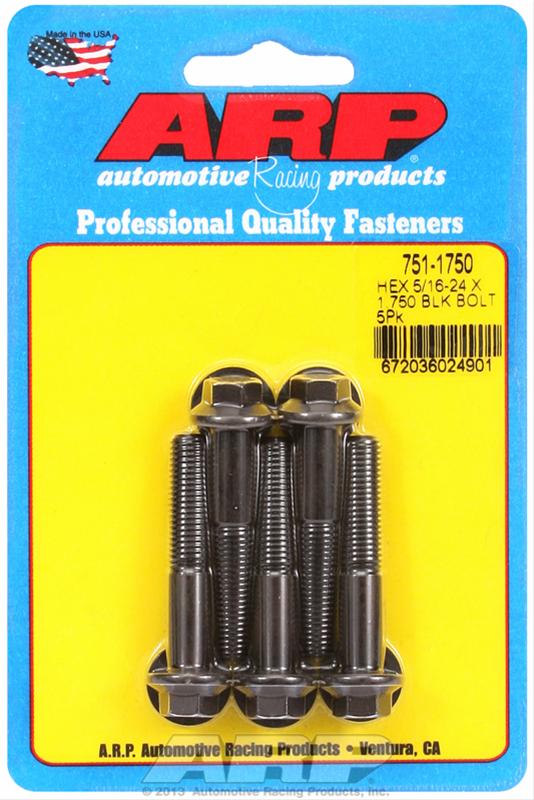 ARP ARP 5/16"-24 x 1.750 hex black oxide bolts (751-1750) SR