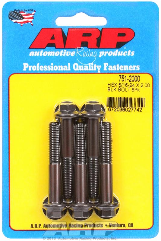ARP ARP 5/16"-24 x 2.000 hex black oxide bolts (751-2000) SR