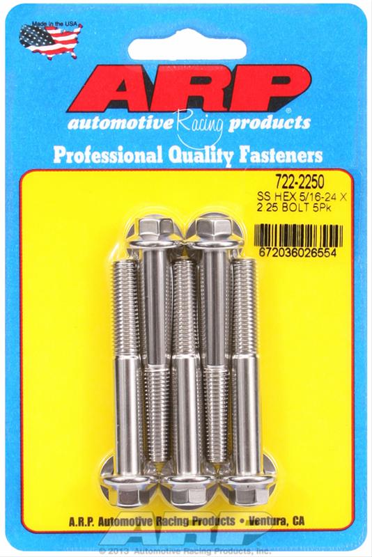 ARP ARP 5/16"-24 x 2.250 hex SS bolts (722-2250) SR