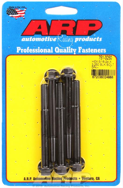 ARP ARP 5/16"-24 x 3.250 hex black oxide bolts (751-3250) SR