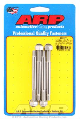 ARP ARP 5/16-24 X 3.500 SS hex water pump pulley w/ 2.250" fan s (400-3211) SR
