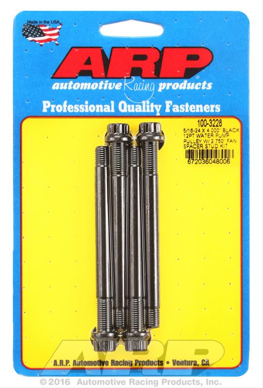ARP ARP 5/16-24 X 4.000 black 12pt water pump pulley w/ 2.750" f (100-3228) SR