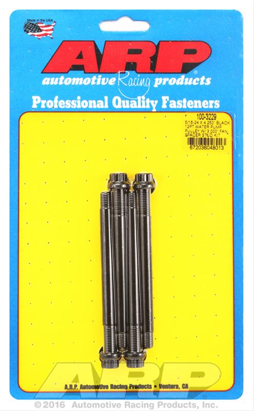 ARP ARP 5/16-24 X 4.250 black 12pt water pump pulley w/ 3.000" f (100-3229) SR