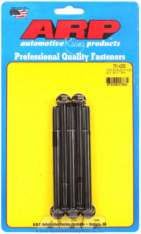 ARP ARP 5/16"-24 x 4.250 hex black oxide bolts (751-4250) SR