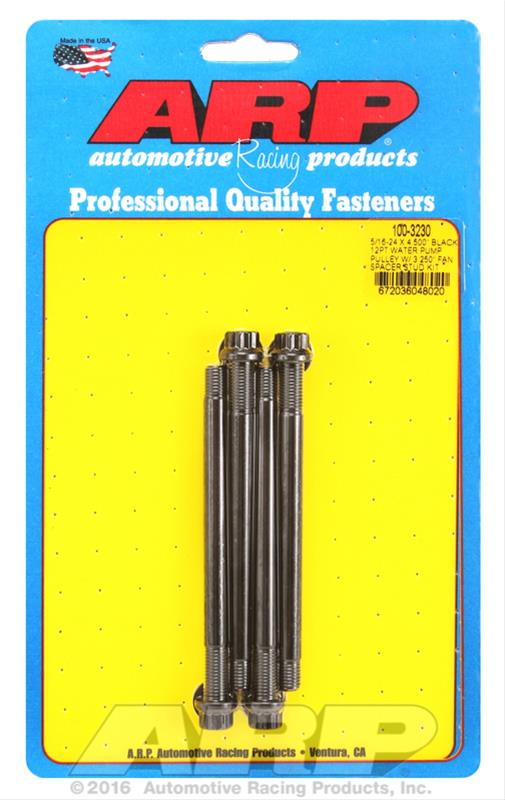 ARP ARP 5/16-24 X 4.500 black 12pt water pump pulley w/ 3.250" f (100-3230) SR
