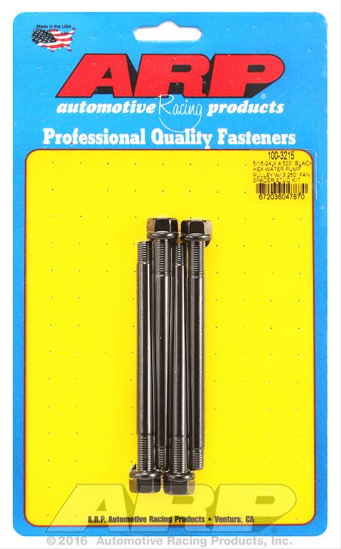 ARP ARP 5/16-24 X 4.500 black hex water pump pulley w/ 3.250" fa (100-3215) SR