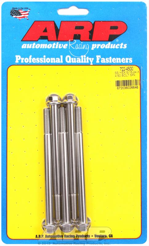 ARP ARP 5/16"-24 x 4.500 hex SS bolts (722-4500) SR