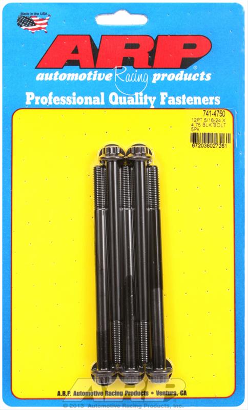 ARP ARP 5/16"-24 x 4.750 12pt black oxide bolts (741-4750) SR