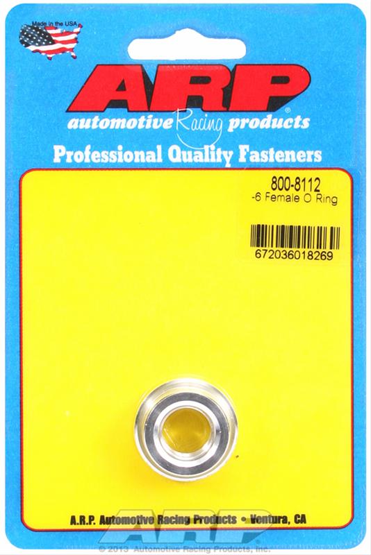 ARP ARP -6 female O ring aluminum weld bung (800-8112) SR