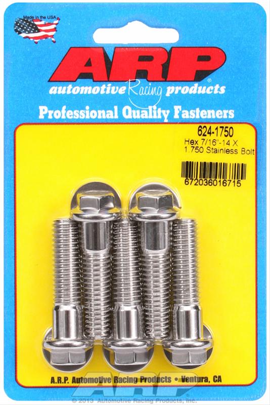 ARP ARP 7/16"-14 X 1.750 hex 1/2 wrenching SS bolts (624-1750) SR