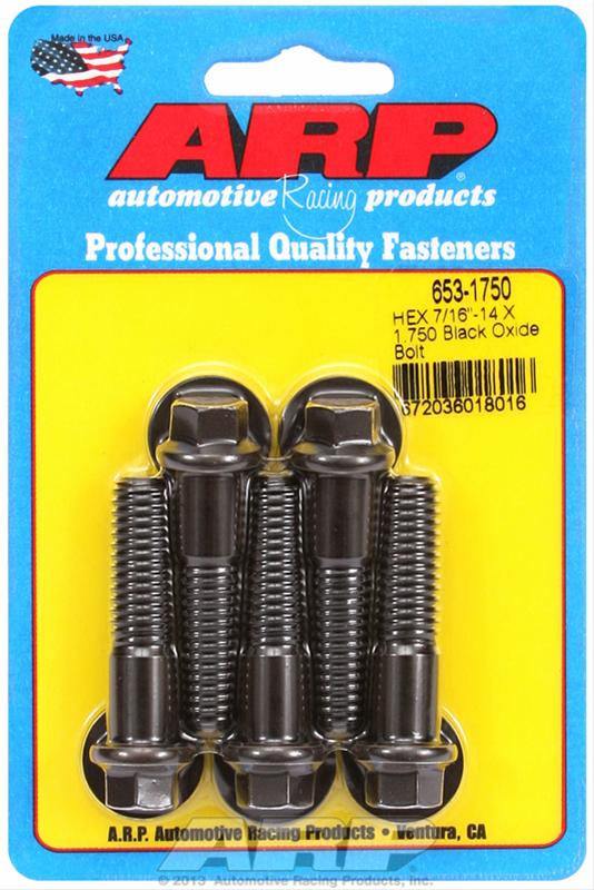 ARP ARP 7/16"-14 X 1.750 hex black oxide bolts (653-1750) SR