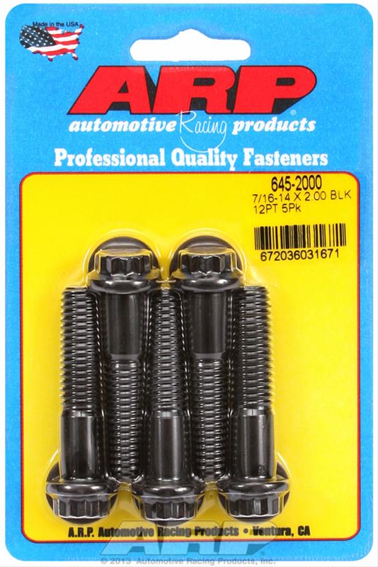 ARP ARP 7/16"-14 X 2.000 12pt 1/2 wrenching black oxide bolts (645-2000) SR