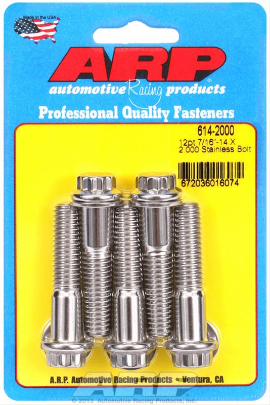 ARP ARP 7/16"-14 X 2.000 12pt 1/2 wrenching SS bolts (614-2000) SR