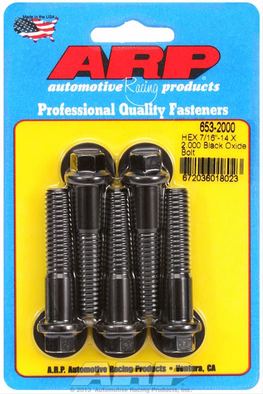 ARP ARP 7/16"-14 X 2.000 hex black oxide bolts (653-2000) SR