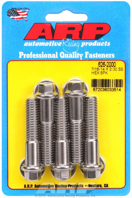 ARP ARP 7/16"-14 X 2.000 hex SS bolts (626-2000) SR
