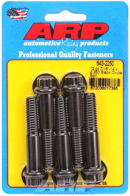 ARP ARP 7/16"-14 x 2.250 12pt black oxide bolts (643-2250) SR
