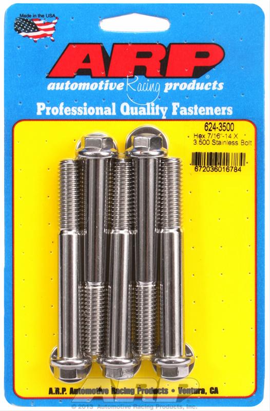 ARP ARP 7/16"-14 X 3.500 hex 1/2 wrenching SS bolts (624-3500) SR