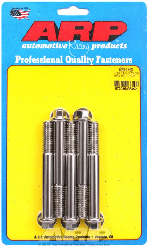 ARP ARP 7/16"-14 X 3.750 hex SS bolts (626-3750) SR