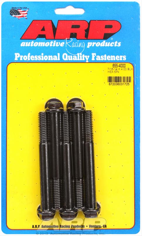 ARP ARP 7/16"-14 X 4.000 hex 1/2 wrenching black oxide bolts (655-4000) SR