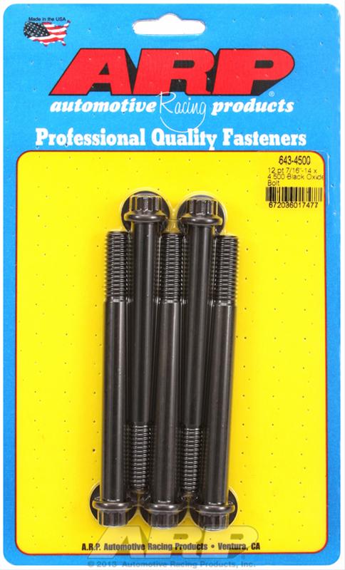 ARP ARP 7/16"-14 x 4.500 12pt black oxide bolts (643-4500) SR