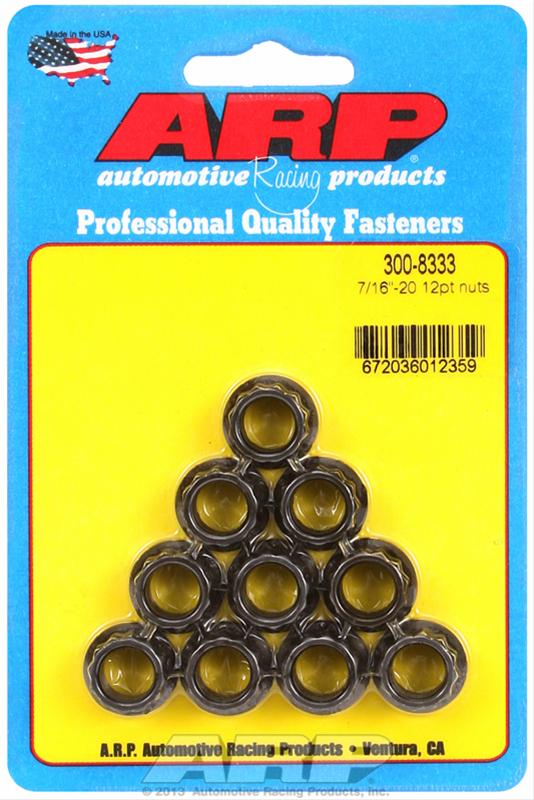 ARP ARP 7/16"-20 12pt Nut Kit 10 Pack (300-8333) SR