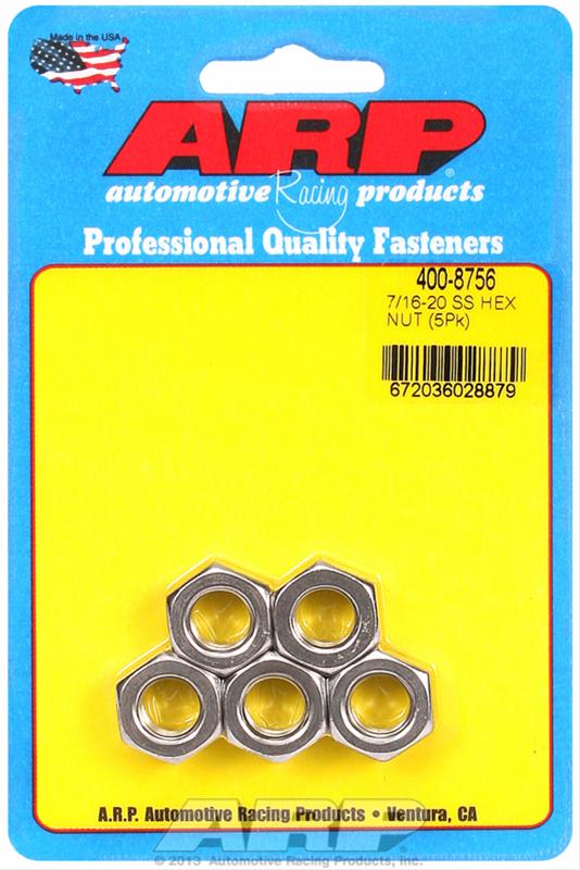ARP ARP 7/16"-20 SS fine hex nut kit (400-8756) SR