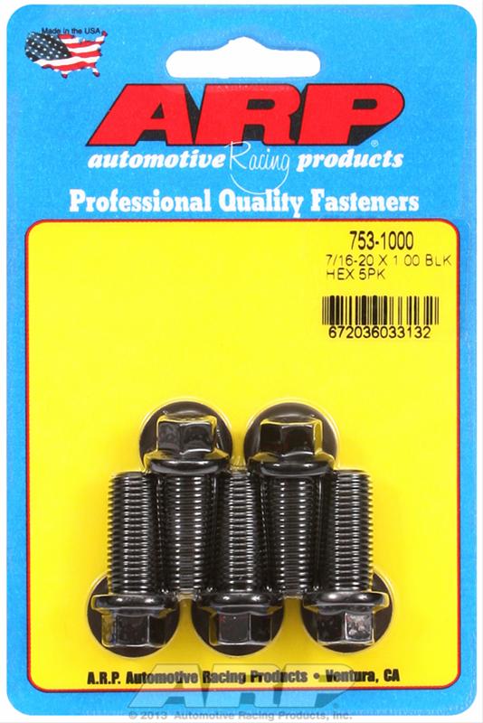ARP ARP 7/16"-20 x 1.000 hex black oxide bolts (753-1000) SR
