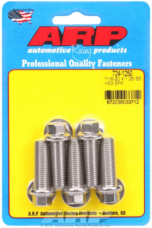 ARP ARP 7/16"-20 x 1.250 hex SS bolts (724-1250) SR