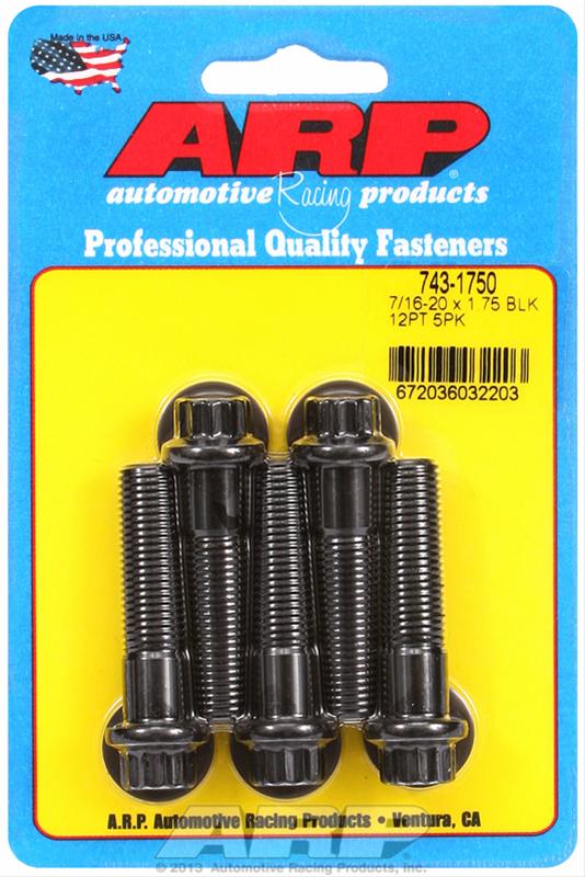 ARP ARP 7/16"-20 x 1.750 12pt black oxide bolts (743-1750) SR