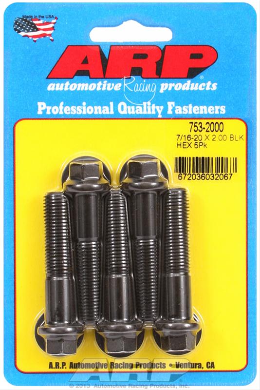 ARP ARP 7/16"-20 x 2.000 hex black oxide bolts (753-2000) SR