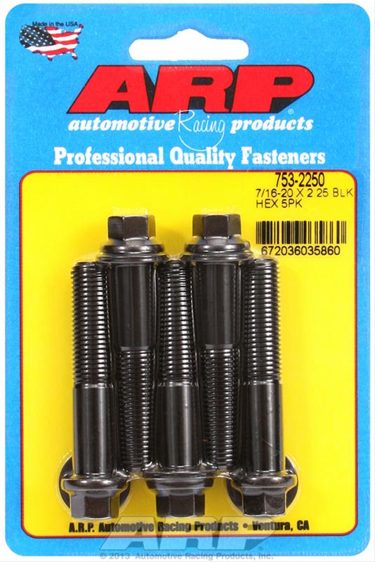 ARP ARP 7/16"-20 x 2.250 hex black oxide bolts (753-2250) SR
